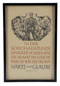 1944 EDUARD DIETL THIRD REICH PROPAGANDA POSTER