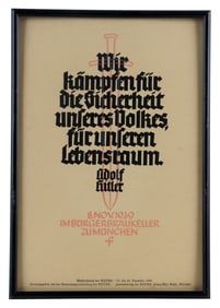 DEC 1939 THIRD REICH NSDAP PROPAGANDA POSTER