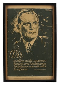 JAN 1943 GORING THIRD REICH PROPAGANDA POSTER