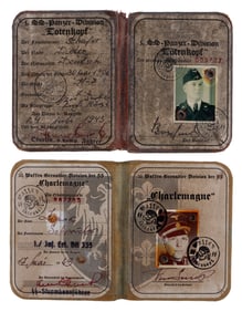 WWII GERMAN THIRD REICH AUSWEIS PANZER LOT OF 2