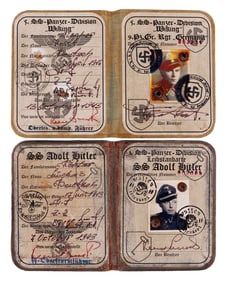 WWII GERMAN THIRD REICH AUSWEIS PANZER LOT OF 2