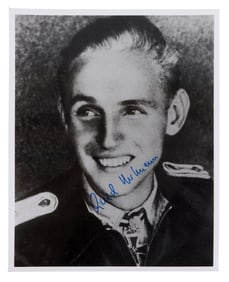 WWII GERMAN THIRD REICH ERICH HARTMANN SIGNATURE