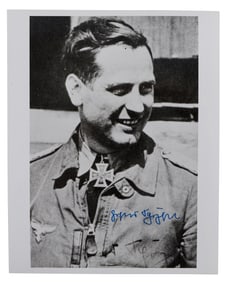 WWII GERMAN THIRD REICH GERHARD SCHOPFEL SIGNATURE