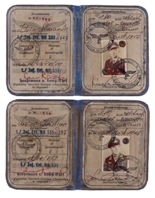 WWII GERMAN THIRD REICH LUFTWAFFE AUSWEIS LOT OF 2