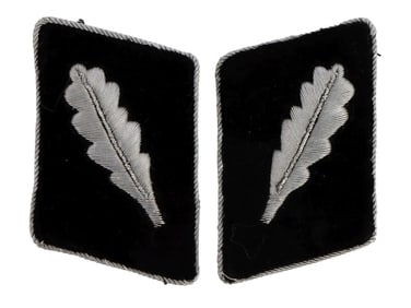 SS STANDARTENFUHRER COLLAR TAB SET WWII GERMAN