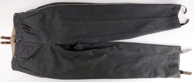 WWII GREY WAFFEN SS OR HEER OFFICER DRESS PANTS