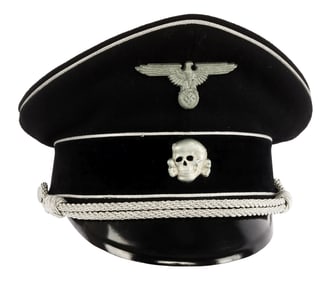 ALLGEMEINE SS OFFICER VISOR CAP WWII GERMAN