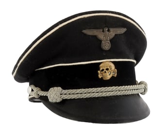 ALLGEMEINE SS OFFICER VISOR WWII GERMAN REICH