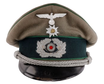 ARMY MOUNTAIN TROOP OFFICER VISOR WWII GERMAN