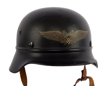 LUFTSCHUTZ STAHLHELM NAMED MODEL 40 WWII REICH