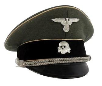 WAFFEN SS OFFICER VISOR WWII GERMAN REICH