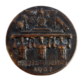 1937 GERMAN NSDAP REICHSPARTEITAG NURNBERG PIN