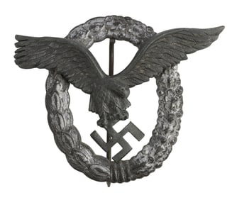LATE-WAR LUFTWAFFE PILOT OBSERVER BADGE W/ BOX