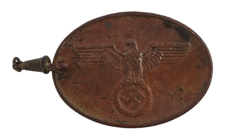 WWII WEHRMACHT GESTAPO ID TAG