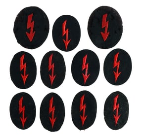 11 WWII ARMY HEER GERMAN ARTILLERY PATCHES