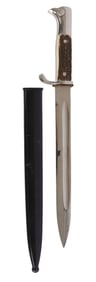 K98 DRESS BAYONET W STAG GRIPS WWII GERMAN