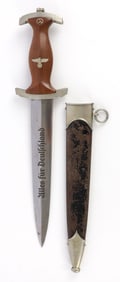 FULL ERNST ROHM INSCRIBED SA DAGGER WWII GERMAN
