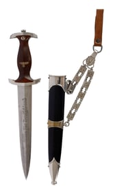 SA NSKK CHAINED MARINE DAGGER WWII GERMAN REICH