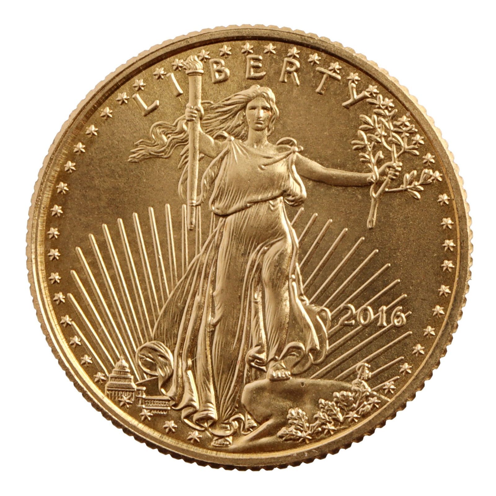 2016 1/10 OUNCE GOLD AMERICAN EAGLE COIN