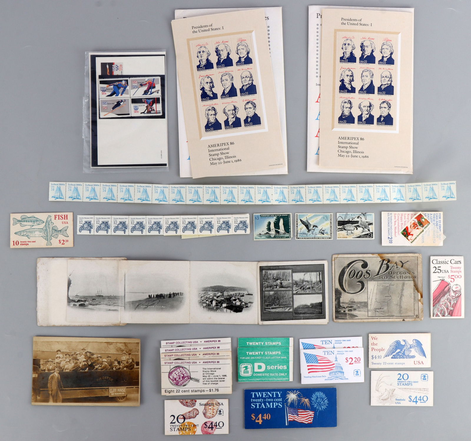 $40 FACE VALUE STAMP BOOKLET + LOOSE MINT STAMPS (1 of 5)