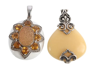 CAROLYN POLLACK PENDANT LOT OF 2