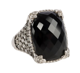 JUDITH RIPKA .925 STERLING SILVER STATEMENT RING