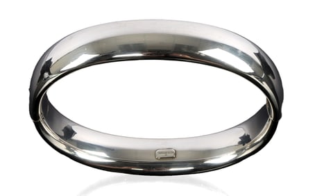 VINTAGE TIFFANY & CO HINGED BANGLE BRACELET 12MM