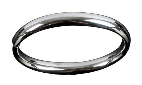 VINTAGE TIFFANY & CO HINGED BANGLE BRACELET 8MM