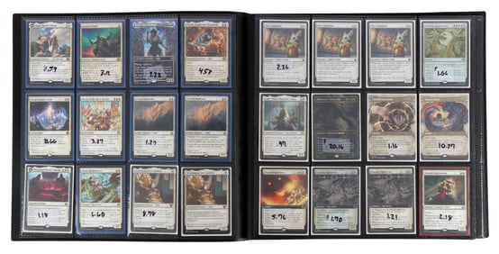 MAGIC THE GATHERING CARDS MYTHICS & RARES 1 FOLDER