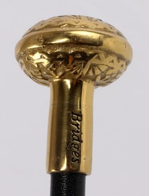 UNITED STATES NAVY ALL METAL WALKING STICK CANE