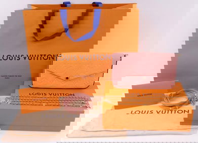 LOUIS VUITTON FELICIE MONOGRAMMED LEATHER ROSE