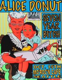 FRANK KOZIK ALICE DONUT ART POSTER