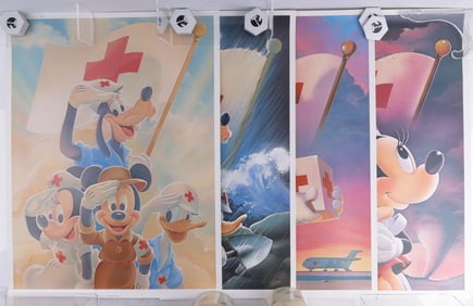 HURRICANE ANDREW MICKEY MOUSE PRINT SUITE LOT 4