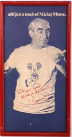 MICKEY MOUSE ANIMATOR SIGNED PRINT VINCENT DEFRANC
