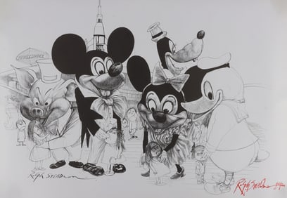 RALPH STEADMAN SIGNED DISNEYLAND PRINT
