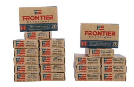 400 ROUNDS .223 REM HORNADY FRONTIER AMMO