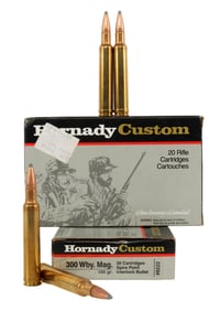 40 ROUNDS 300 WEATHERBY MAGNUM HORNADY CUSTOM