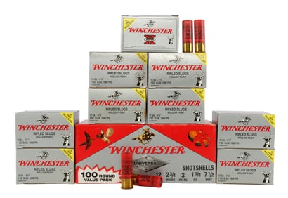 235 ROUNDS 12 GAUGE SLUGS & TARGET SHOTSHELLS