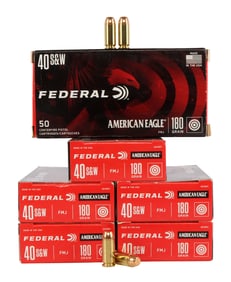 300 ROUNDS .40 S&W 180GR FMJ FEDERAL AMMO