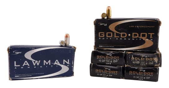350 RDS .45 GAP 200GR GDHP SPEER GOLD DOT AMMO