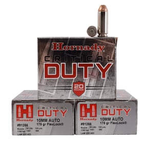 80 RDS 10MM AUTO 175GR JHP HORNADY CRITICAL DUTY