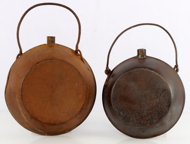 NORTH AMERICAN BEAR GREASE CANTEEN LOT OF 2