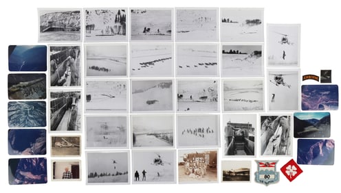 WWII AVIATORS & AERIAL REINDEER HERDING PHOTO LOT