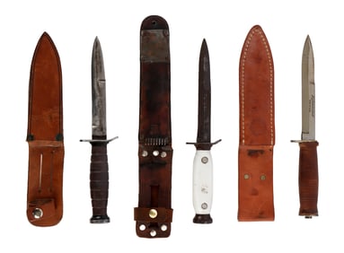 M3 STYLE VINTAGE FIGHTING & TRENCH KNIFE LOT OF 3