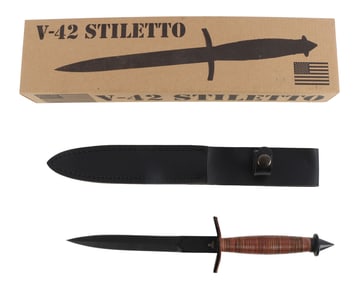 US MILITARY V-42 STILETTO FIGHTING KNIFE