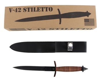 US MILITARY V-42 STILETTO FIGHTING KNIFE