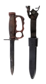 VIETNAM WAR US M10 BAYONET KNUCKLE DUSTER GRIP