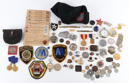 PINS TOKENS BADGES & MORE LOT OF 50+ PIECES