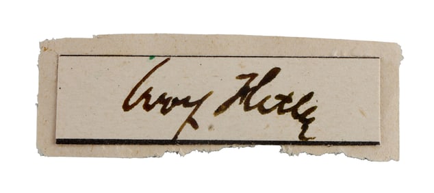 WWII GERMAN THIRD REICH CUT SIGNATURE ADOLF HITLER