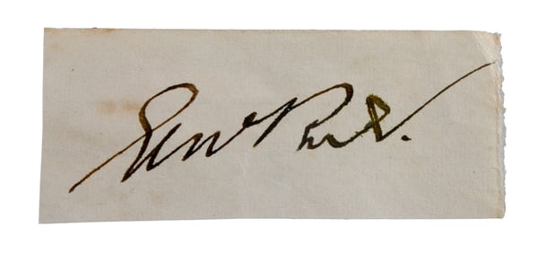WWII GERMAN THIRD REICH CUT SIGNATURE ERICH KOCH